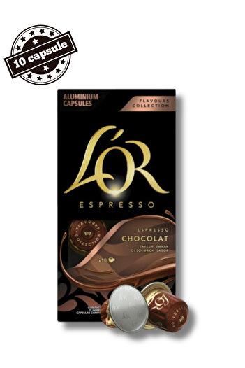 L'OR 10 Espresso Chocolate Capsules - Nespresso compatible