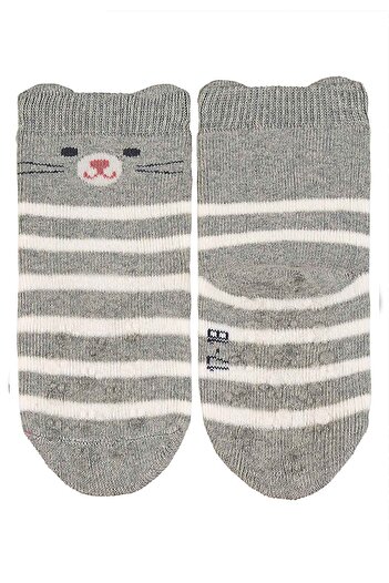Sterntaler Cat Patterned 2-Piece Anti-Slip Socks