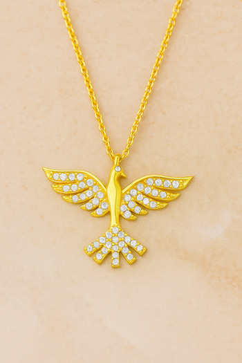 Bilsen Store Anka Kuşu Altın Kaplamalı Kolye