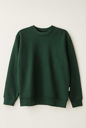 gigigiyim Solid Color Oversize Three-String Men's Sweatshirt