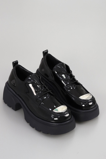 kajal ayakkabı Dvmd 2600 Metal Detailed High Sole Loafer