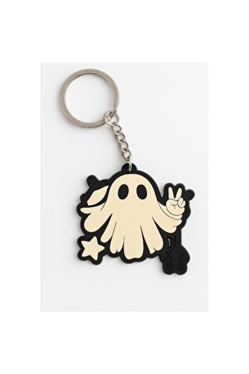 OEM Breloc cu fantomă de Halloween, alb, 8,7 cm