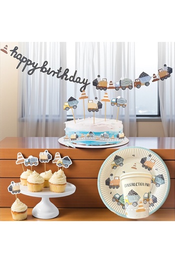 Partifabrik Retro Vehicles Themed Party Set Full Set