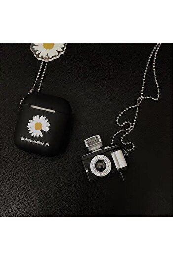 Tessero - Necklace with creative camera-shaped pendant, unisex, silver