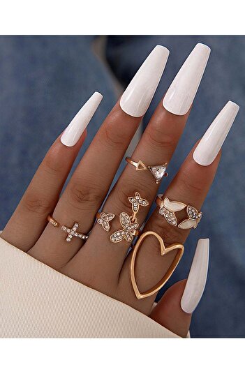 SYNSYB Stackable Rings Set for Women - Adjustable Open Knuckle Signet Rings with Luxury Gift Package