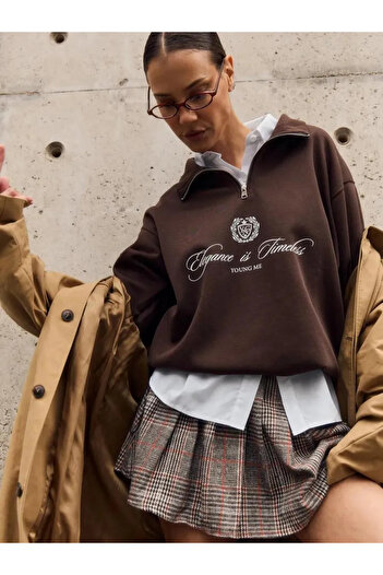 Jose Clothing JC Лимитирана серия Оверсайз дългоръкавна блуза с принт