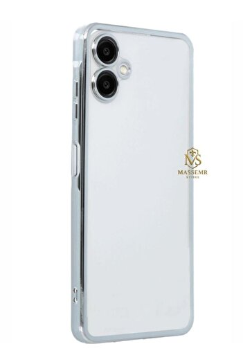 Massemr Samsung Galaxy A06 Compatible Lens Protected Transparent Silicone Premium Cover Flexible Shock Absorbing Protection