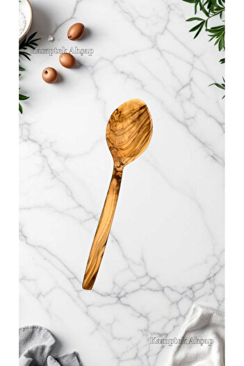 kamptek kamp teknolojisi Kamptek Wooden Natural Olive Wood Spoon 19 cm