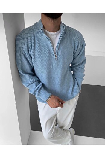 Butik Men's Sweater Half Zipper Detailed Knitwear