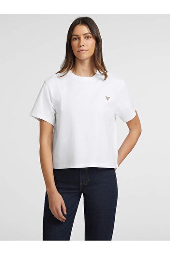 Guess Boxy Mini Triangle Logo T-Shirt