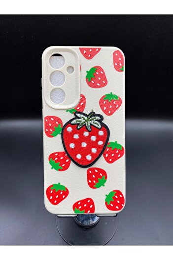 ByVuccia Samsung Galaxy S24Fe Compatible Embossed Figure Patterned Cute Hard Structure Silicone Case