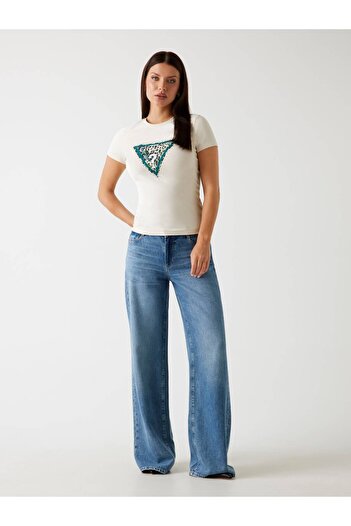 Guess Animalier Logo Stretch T-Shirt
