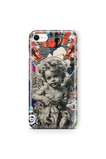 FLAMENKO iPhone 6 Plus / 6S Plus Angel Collage Pattern Transparent Phone Case