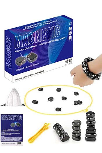 Generic Travel Magnetic Chess Game - 5 Types of Strong Magnetic Pieces, Ideal for Kids & Beginners