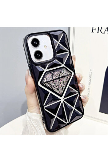 EDELFU iPhone 11 Flashy Diamond Detailed Laser Silicone Protective Phone Case