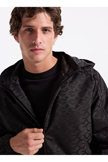 Guess Standart Bej Erkek Ceket M5YL14WHEW2-FJ5M Monogram Erkek Rüz