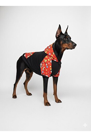 DOGİ&DOG Large Breed Red Mouse Dog Sweati Dog Outfit (11-45kg)