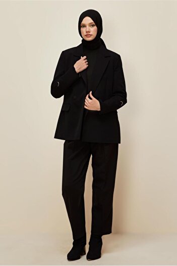 Alvina Kruvaze Collared Pants Suit 30540