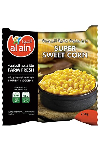 Al Ain Frozen Sweet Corn 4 x 2.5kg case