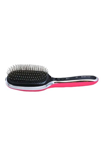 RİBBON Ionic Hair Straightening Massage Brush RE-2050 - Pink/Black/Silver