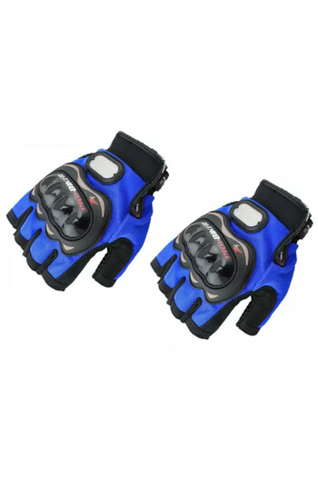 ProBiker Mănuși Pro Biker fără degete (albastre)