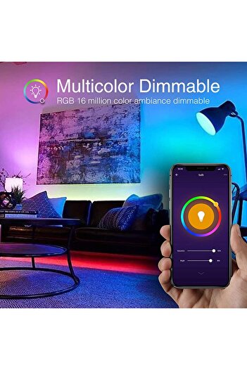Generic Smart Wifi Color Changing RGB Led Bulb E27 | Voice & App Control Light Bulb