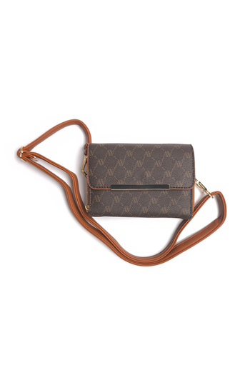 Ecrou Arm-381 Dotted Leather Bag Brown
