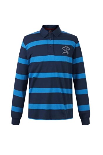 PAUL&SHARK MEN'S KNITTED POLOSHIRT C.WCOTTON