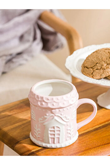 LC Waikiki Lcw Home Pink Printed Ceramic Mug 450 ml