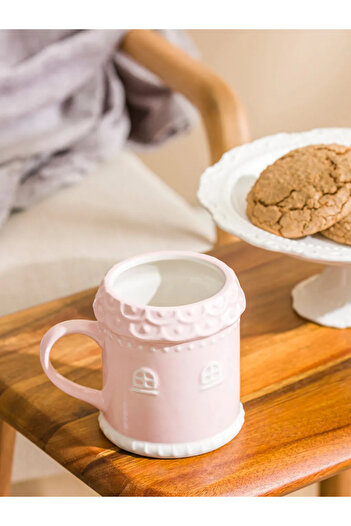 LC Waikiki Lcw Home Pink Printed Ceramic Mug 450 ml