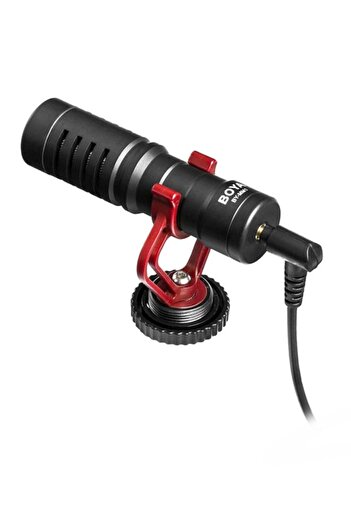 Yailla BOYA BY-MM1 Cardioid Condenser Microphone - Black/Red