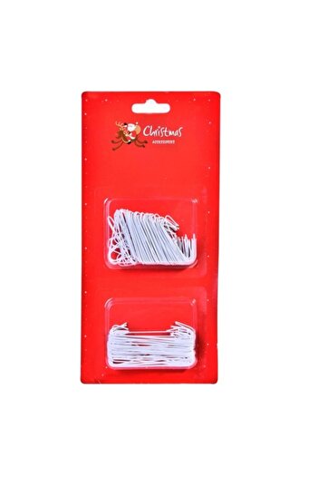 OEM White Christmas Hooks, 2 Sizes - 150 pcs
