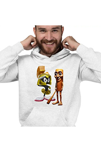 OEM Men's Hoodie Marvin the Martian Tung Sahur Italian Brain red