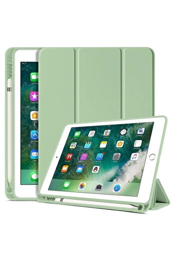 Generic SmartGrist iPad 5/6th Gen Case w/ Pencil Holder, Folio Stand, Auto Wake/Sleep - 9.7 (2017/2018)