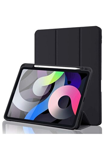 Generic SmartGrist iPad Air 4 Case (2020) with Pencil Holder, Full Body Protection, Auto Wake/Sleep - Black
