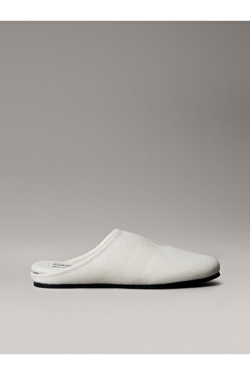 Calvin Klein Felt Signature Logo Mule Slippers