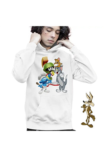 OEM Children's Sweatshirt Boys Marvin Smurfs Tom Jerry Martian Chef