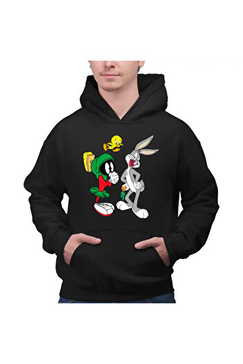 OEM Men's Hoodie Marvin Bugs Bunny Tweety Warner Bros