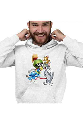 OEM Men's Hoodie Marvin The Smurfs Tom Jerry Martian Chef