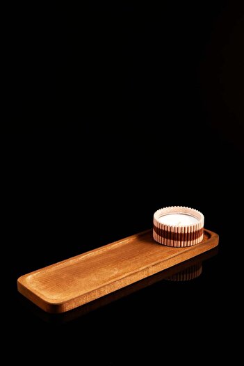TheBRo 33 cm Pine Wood Wooden Stand, Presentation Board, Oil Pot Base