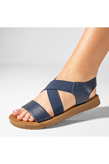 BMoD Women's blue flat sandals MOD11343