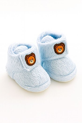 mini mia Plush Booties for Babies – Teddy Bear Design, Comfortable and Warm