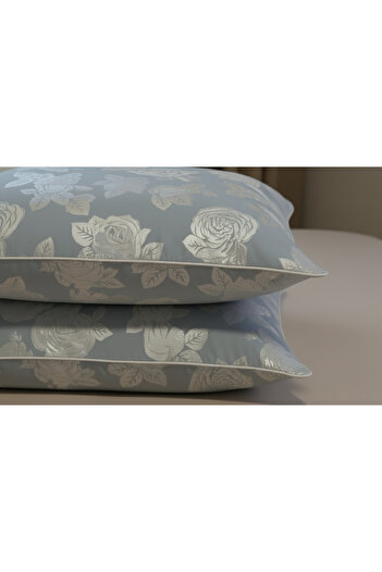 Boema Home Deco Set 2 perne cu puf si pene de gasca, susținere medie, confort de hotel, 1200 gr, 50x70 cm