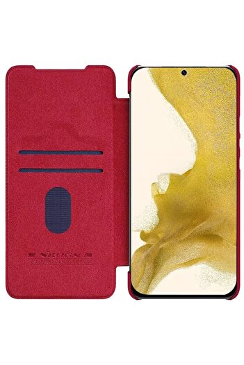 OEM Husa pentru Samsung Galaxy S23 Plus, Nillkin QIN Leather Pro Case, Red
