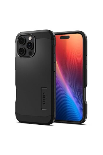 Spigen Tough Armor MagSafe Case for iPhone 16 Pro, H77 - Black
