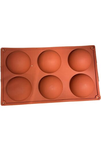topbazar Silicone baking mold, 6 hemispheres, 29 x 17 cm,
