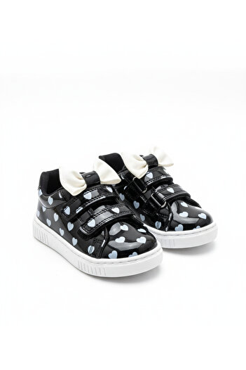 p papuccum ortopedi çocuk ayakkabıları Girl's Heart Bow Non-Slip Sole Orthopedic Sports Shoes