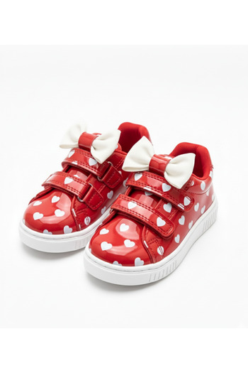 p papuccum ortopedi çocuk ayakkabıları Girl's Heart Bow Non-Slip Sole Orthopedic Sports Shoes