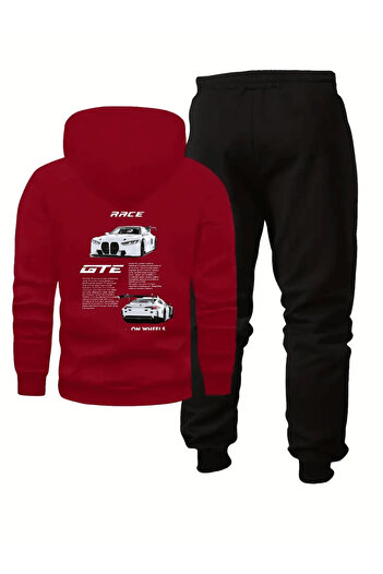 LAVİTTA Oversized Men's Hoodie Set with the Theme of'Race Gte'