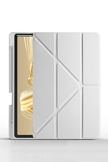 TEKNETSTORE Huawei Matepad Pro 12.2 Inch Case Folding Pen Compartment Silicone Stand Smart Cover with Sleep Mode